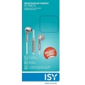ISY Wired Earbuds Headset, silver