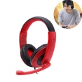 Gaming Headset mit einstellbarem Headbeam Lightweight Headphone Rot
