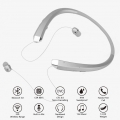 Bluetooth-Kopfhörer Drahtloses Nackenbügel-Headset mit versenkbaren Ohrhörern, Sport Sweatproof Noise Cancelling Stereo-Kopfhöre