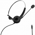 Call Center Freisprecheinrichtungen Corded Mono 4-Pin RJ9 Kristall Leiter Headset Kopfhörer mit mircrophone für Hotline, Telefon