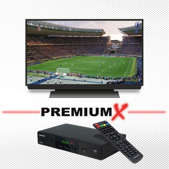 PremiumX 4 Teilnehmer SAT Anlage 80cm Antenne Quad LNB 4x TV Receiver