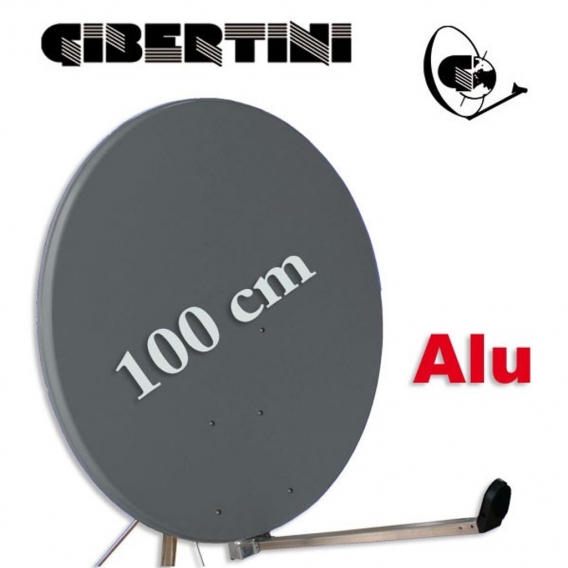 Gibertini Sat Antenne Spiegel 100 cm Anthrazit Schüssel Satellitenschüssel