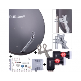More about DUR-line Select 85/90cm Komplettanlage 2xSAT/8TN anthrazit