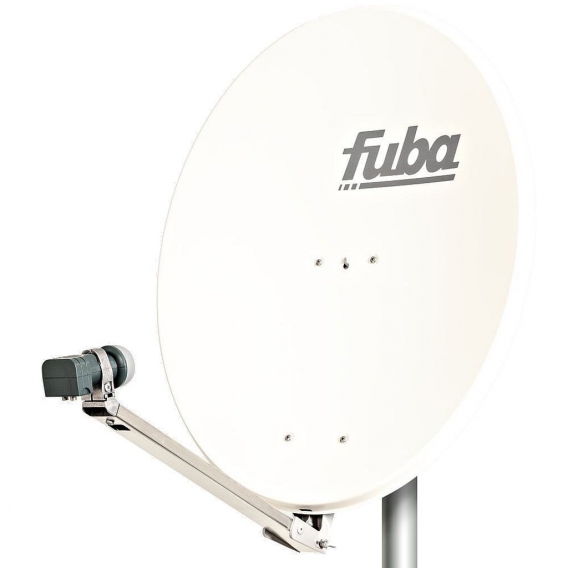 Fuba DAL 802 W Sat Anlage Antenne Schüssel Spiegel Twin LNB DEK 217 2 Teilnehmer
