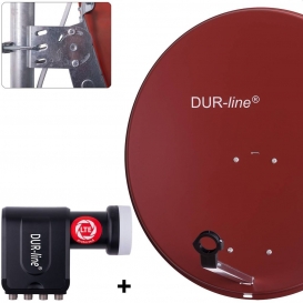 More about DUR-line MDA 80 Satellitenschüssel rot + Octo LNB