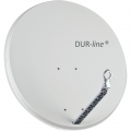 DUR-line Select 85/90cm Komplettanlage hellgrau + Quad LNB