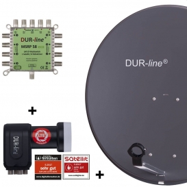 More about DUR-line MDA 80 Satellitenschüssel anthrazit + Multischalter 1xSAT/8TN