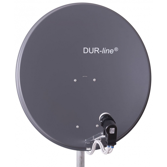 DUR-line MDA 80 Satellitenschüssel anthrazit + Multischalter 1xSAT/8TN