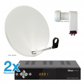 More about Allvision SAH-2000/60 HD-S2-Premium mit 2 x HD Receiver, Komplettset
