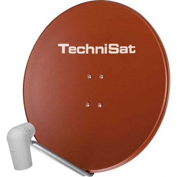 TechniSat SATMAN 850 Plus SAT Spiegel mit UNYSAT Twin LNB rot