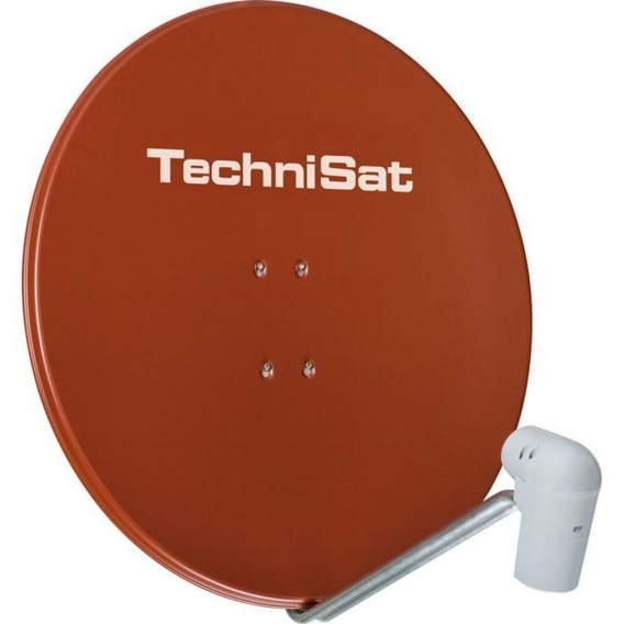 TechniSat SATMAN 850 Plus SAT Spiegel mit UNYSAT Twin LNB rot