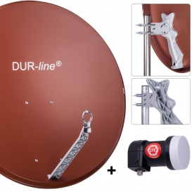 More about DUR-line Select 85/90cm Komplettanlage rot + Single LNB