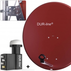 More about DUR-line MDA 80 Satellitenschüssel rot + Unicable LNB UK 104