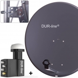 More about DUR-line MDA 80 Satellitenschüssel anthrazit + Unicable LNB UK 104