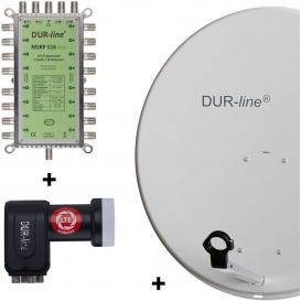 More about DUR-line MDA 80 Satellitenschüssel hellgrau + Multischalter 1xSAT/16TN