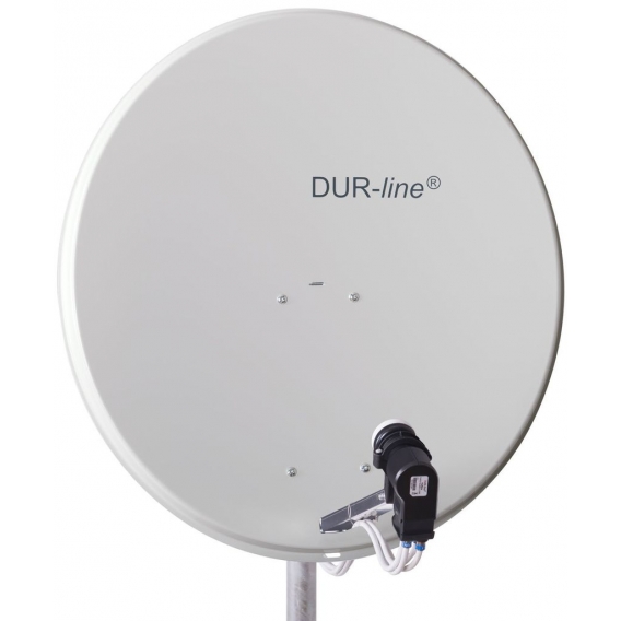 DUR-line MDA 80 Satellitenschüssel hellgrau + Multischalter 1xSAT/16TN