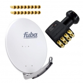 More about Fuba Antenne 85x85cm Alu Grau DAA 850 G LNB Octo PremiumX 16 F-Stecker
