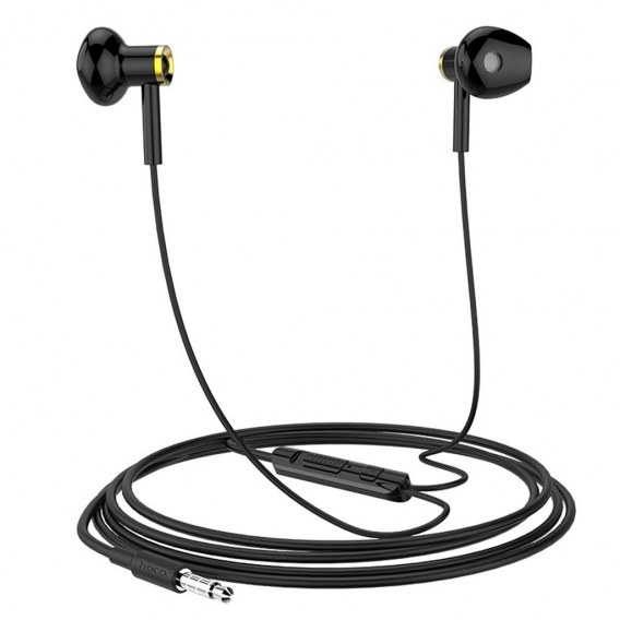 Hoco Canorous M47 Stereo Kopfhörer 3.5 mm Klinke In Ear Headset Mikrofon Leicht Kabelgebunden, Schwarz