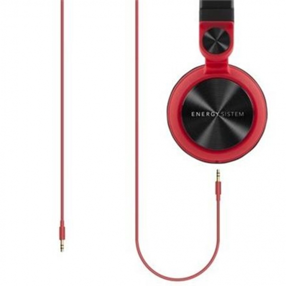 Energy Sistem Kopfhörer DJ2 (faltbar, abnehmbares Kabel) 3,5 mm, Kopfbügel/On-Ear, Rot,