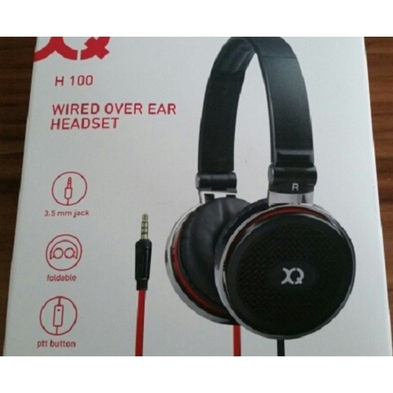 Xqisit H100 Over-Ear klappbar Headset schwarz
