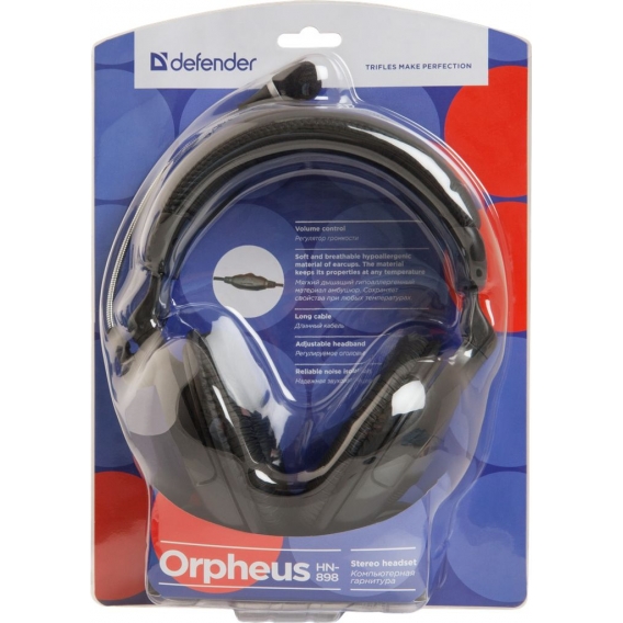 IronKey Orpheus HN-898, Stereophonisch, Kopfband, Schwarz, 2x 3.5 mm (1/8"), verkabelt, 3m