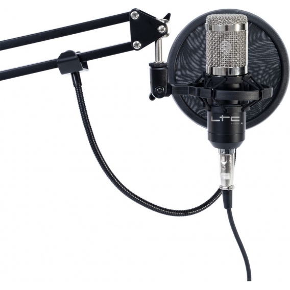 Mikrofon LTC ''STM200-Plus'' ideal für z.B. Podcast oder Streaming, Plug&Play, USB