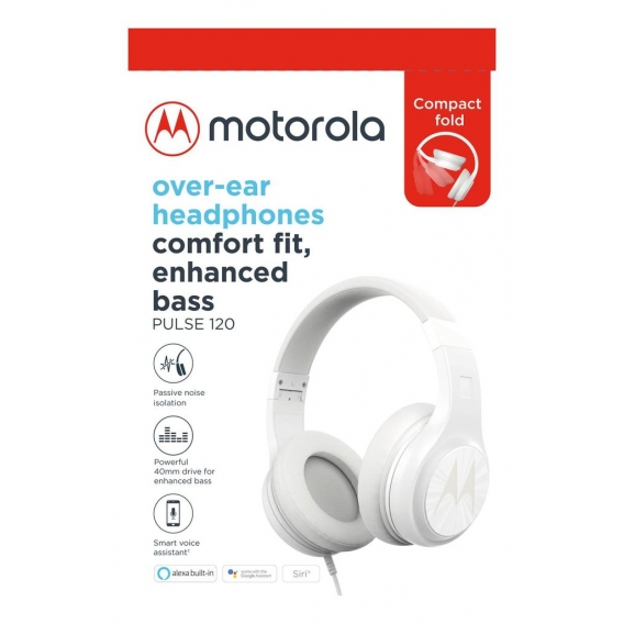 Motorola Kopfhörer On-Ear Wired Pulse 120, Weiß