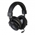 L33T Over-Ear Gaming-Kopfhörer kabellos mit Mikrofon, schwarz