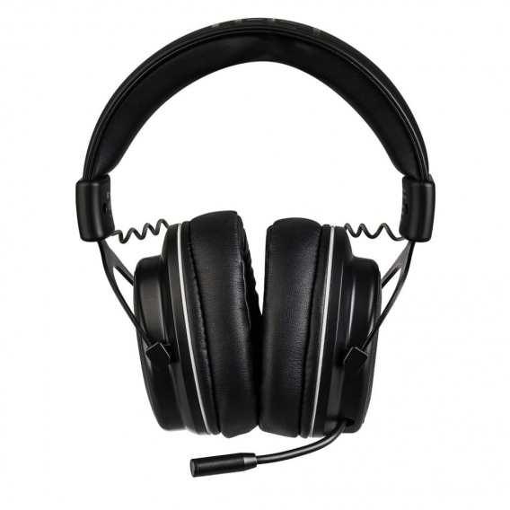 L33T Over-Ear Gaming-Kopfhörer kabellos mit Mikrofon, schwarz