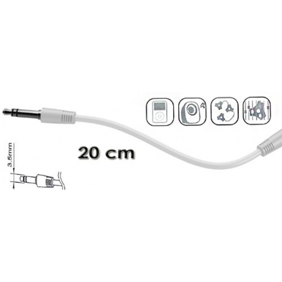 Audiosplitter 5 3,5-mm-Klinkenausgänge: Smartphone, MP3, Tablets, PC, Fernseher, System, Heimkino, Kopfhörer, Lautsprecher.