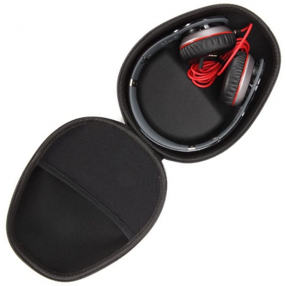 On-Ear/Over-Ear Kopfhörer Tasche (Hardcase zur Aufbewahrung, anpassbar an verschiedene Kopfbügel-Breiten, Travel Case mit Reißve