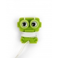 Kopfhörer-Set mit Kabelaufroller - Robo Buddy grün