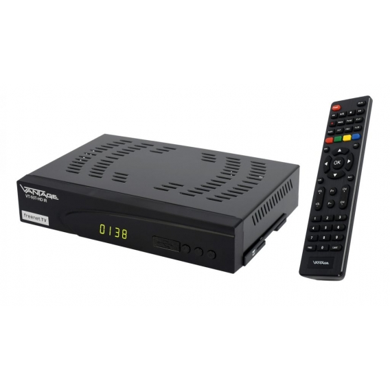 Vantage VT-93 DVB-T2 Bundle, Freenet TV, PVR, HDMI Kabel, aktive Antenne
