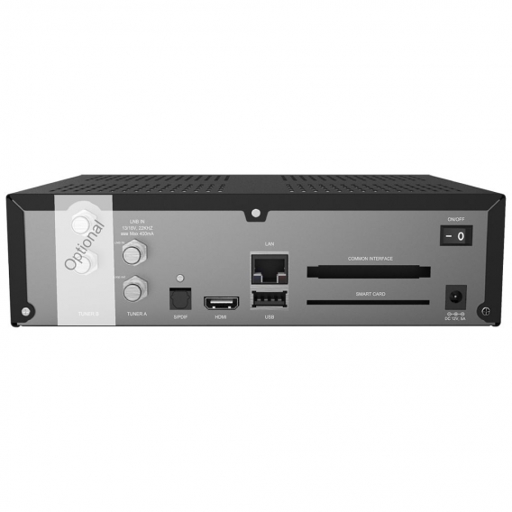 Axas E4HD 4K Ultra HD E2 Linux 1xDVB-S2X 1xDual DVB-S2X H.265 2160p Receiver