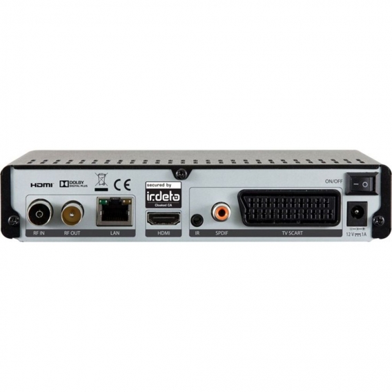 DigitalBox Imperial T2 IR Plus - Digitaler Multimedia-Receiver - Schwarz
