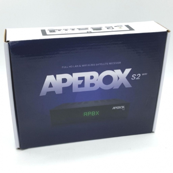 Apebox S2 Full HD 1080p H.265 LAN WiFi TV IP 1x DVB-S2 Sat Receiver Schwarz