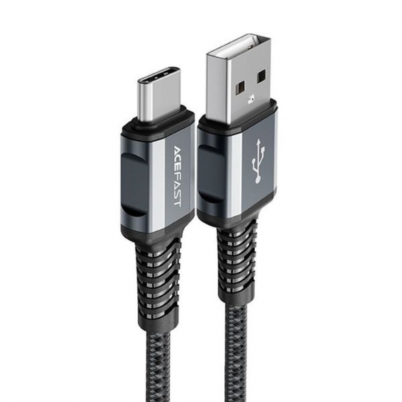 Acefast USB-Kabel - USB Typ C 1,2 m, 3A grau (C1-04 Deep Space Grey)