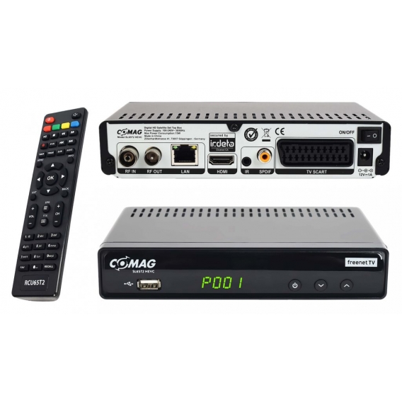 Comag SL65T DVB-T2 Bundel, Freenet TV, PVR Funktion, HDMI Kabel, aktive Antenne
