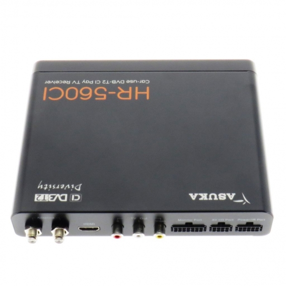 DVBT2-H265 Tuner mit CI-Modul (Ausland) + 2 Antennen, HDMI-Out, Last Position Memory, 12/24V (nur öffentlich-rechtliche Sender)