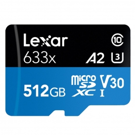 More about Lexar 633x 512 GB TF-Karte Hochleistungs-Micro-SD-Karte Klasse 10 U3 A2 V30 Hochgeschwindigkeits-TF-Karte fuer Telefonkamera-Das