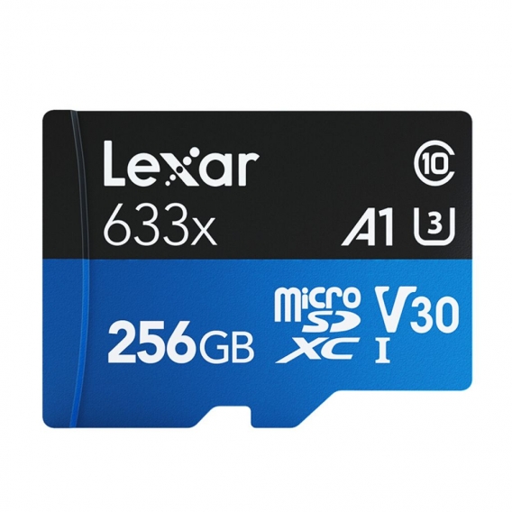 Lexar 633x 256 GB TF-Karte Hochleistungs-Micro-SD-Karte Klasse 10 U3 A1 V30 Hochgeschwindigkeits-TF-Karte fuer Telefonkamera-Das