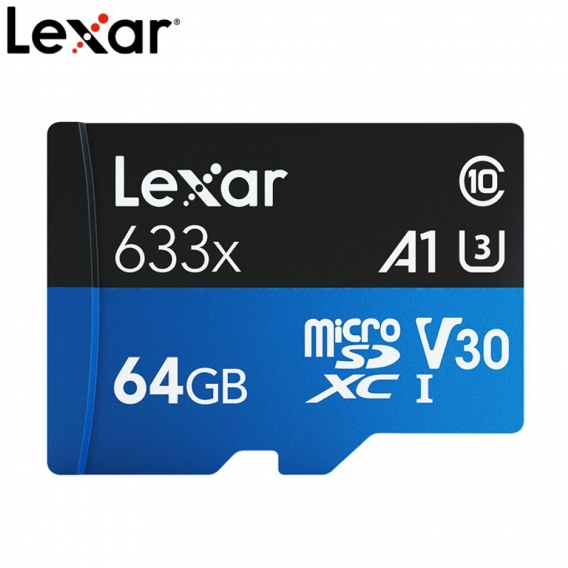 Lexar 633x 64 GB TF-Karte Hochleistungs-Micro-SD-Karte Klasse 10 U3 A1 V30 Hochgeschwindigkeits-TF-Karte fuer Telefonkamera-Dash
