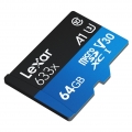 Lexar 633x 64 GB TF-Karte Hochleistungs-Micro-SD-Karte Klasse 10 U3 A1 V30 Hochgeschwindigkeits-TF-Karte fuer Telefonkamera-Dash