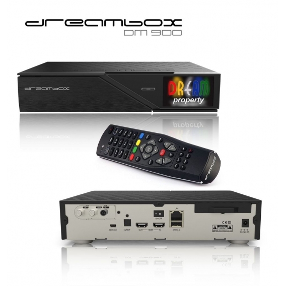 Dreambox DM900 UHD 4K 2x DVB-S2X / 1x DVB-C/T2 Triple MS Tuner 1 TB HDD E2 Linux Receiver