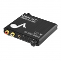 192KHz DAC Digital zu Analog Audio Konverter, USB zu Optical Coaxial Toslink, Stecker und Spielen