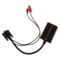 VGA to HDMI 1080P HD AV TV Audio Video Kabel Konverter Adapter Für HDTV PC