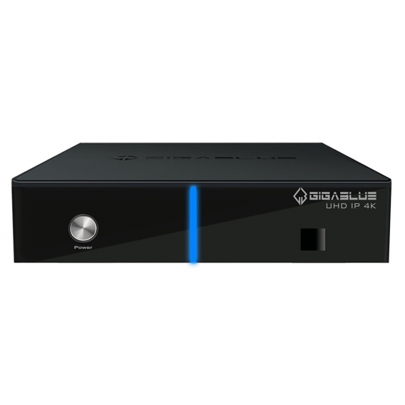 GigaBlue UHD IP 4K USB HDMI SD Karte 1x DVB-C/T2 Single Tuner H.265 Multiroom Receiver Schwarz