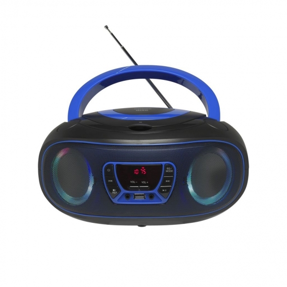 Denver Boombox Radio TCL-212BT, CD, Bluetooth, USB, Farbe: Blau