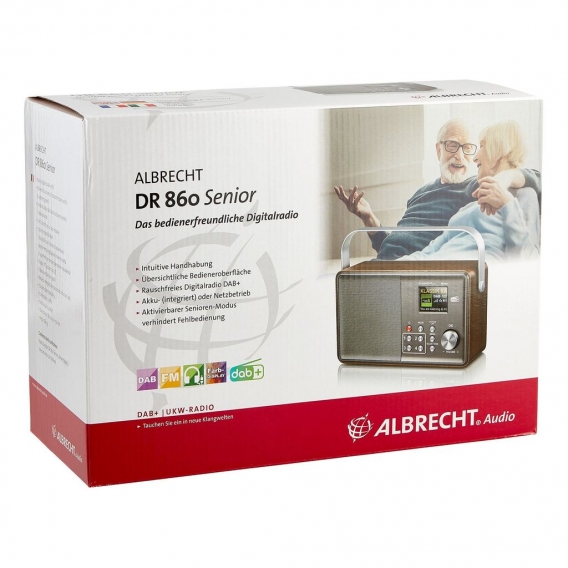 Albrecht DR 860 Senior Digitalradio DAB+/UKW, Farbdisplay, inkl. 4000mAh Akku