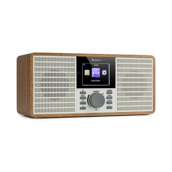 auna IR-260 Internetradio  ,  Stereo-Sound  ,  DAB+ & UKW Radio  ,  Mediaplayer: Spotify Connect / BT / USB / UPnP / DLNA  ,  2,